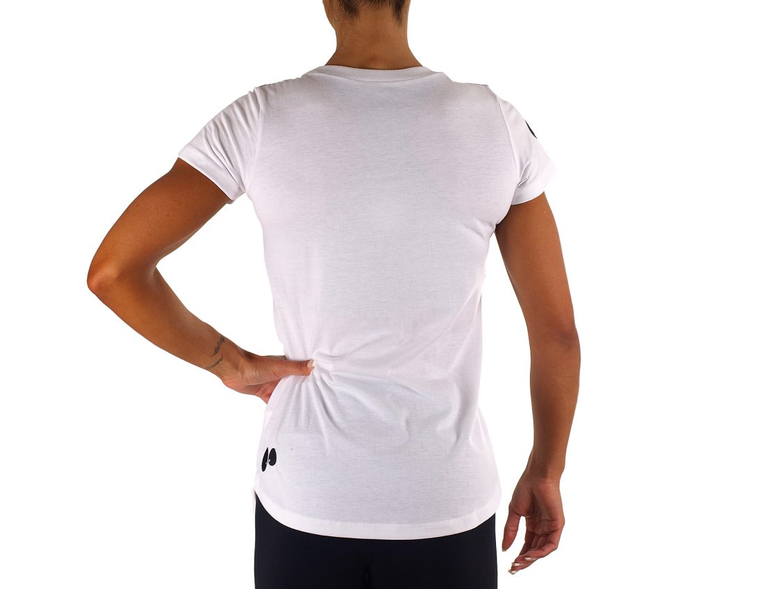 T-shirt manga curta para mulher