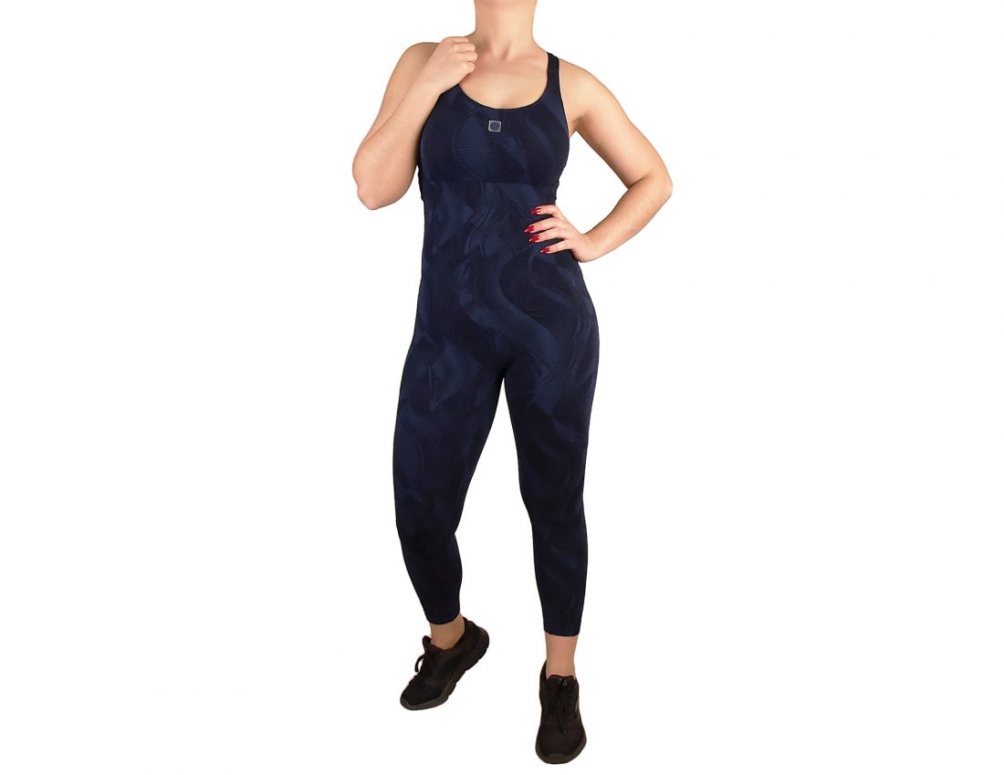 Women's overalls, open competition strap on the back