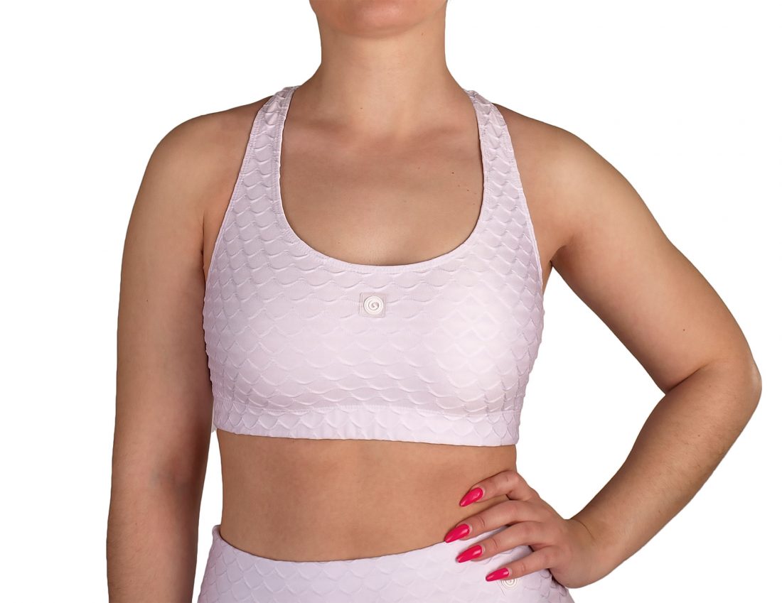 Sporty top with back opening